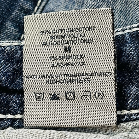 Silver Aiko Bootcut Jeans Size 27 Thick Stitch Cowboy‎ Rodeo Distressed - Picture 7 of 11